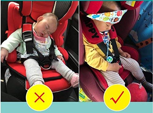 Soft safety baby car seat head support strap toddler holder belt