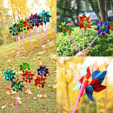 100 X Waterproof foil windmills outdoor toys for children