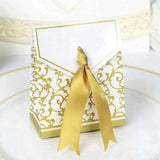 50 Gold wedding favour box paper small sweets for birthday baby shower Christmas graduation party