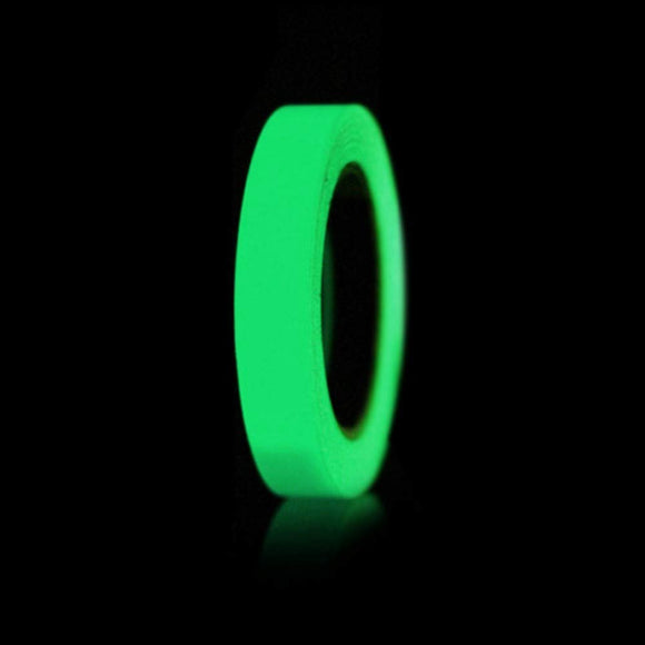 JZK 10 m x 2 cm, 33 Fuß x 0,8 Zoll, grünes, wasserdichtes, fluoreszierendes Klebeband, das im Dunkeln leuchtet, selbstklebendes Leuchtband, Aufkleber, Warnband für Bodenstufen