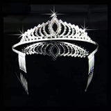 Braut Hochzeit Prinzessin Abschlussball Kristall Tiara Krone Strass für Kinder und Erwachsene, Stirnband Tiara