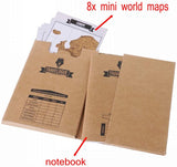 World Map Diary with 8 Scratch Off Map Travel Journal Scratch Map Pages Notebook Scratch Travelogue