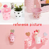 12 x Mini Metal Bucket Party Favour Boxes Gift Box Bag for Sweets Gifts & Jewelry Children Baptism