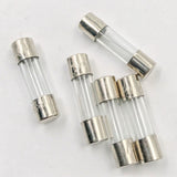 100 x flinke Glassicherungen, Set 20 x 5 mm, flinke Amperewerte 0,2 A, 0,5 A, 1 A, 2 A, 3 A, 5 A, 6 A, 8 A, 10 A, 15 A