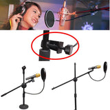 High quality microphone pop filter shield screen 360 swivel