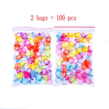 100 Mini sucettes factices en acrylique, confettis dispersés sur Table, accessoires de décoration pour cadeaux de fête