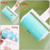 2 Sticky roller sucking dust hair clothes wool dust pet hair remover washable reusable lint roller