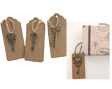 75 x Vintage-Skelettschlüssel, bronzefarben, Charm-Schlüssel, Anhänger, DIY, handgefertigte Halskette, Bastelprojekte