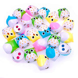 JZK 24 x Novelty two holes pencil sharpener with container owl toy for children birthday favours kids party bag filler thank you gift game prizes for girls boys