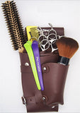 Hairdressing Scissors Holder Holster Pouch Scissors Case Bag with Belt Hairdresser Tool Bag (Black)