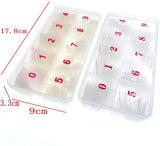 500 pcs clear + 500 pcs natural, assorted sizes French false nail tips for gel nails acrylic nails