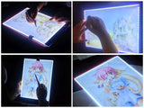 A4 LED Artcraft Pauslicht-Pad, 3-stufig einstellbare Helligkeit, Künstler-Skizzen-/Kopier-/Pauszeichen-Pad