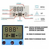 20A 12V/24V Intelligent solar panel charge controller w/ LCD display USB port overcurrent protection