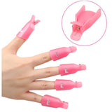 Nail Remover Tool set 10x Finger Nail Clips+10x Toe Nail Clips+200x Cotton Pads + 1 Tool Polish