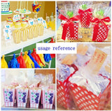 48 x boîtes à friandises en papier multicolores à pois, petites tasses, seaux, cadeaux de fête d'anniversaire pour enfants