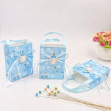 24 x Blue baby shower favour bag boy sweet bag mini party paper bag for baby boy birthday party