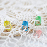 150 Multicolor locking stitch markers plastic markers crochet clips with transparent compartment box