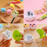 24 x Novelty two holes pencil sharpener with container owl toy  for children birthday favours kids party bag