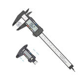 150mm plastic electronic digital vernier gauge caliper ruler metric inch conversion measuring tools