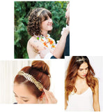 4 x Gold leaf headband hair crown girl bridesmaid bride tiara hairband headpiece for wedding party