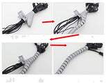 1.5 M cutable Flexible Cable Tidy Tube Spiral Cable Tube Cable Organiser Wire Tube Cable Sleeve Wire