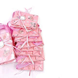 24 x rosa Babyparty-Geschenktüten für Mädchen, süße Mini-Party-Papiertüten für Baby-Geburtstagsparty