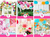 10 x 10 inch 25 cm tissue pompoms decorations accessories paper flower balls for wedding