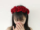 Mariage rose fleur fille demoiselle d'honneur mariée diadème bandeau pour enfants et adulte bandeau floral
