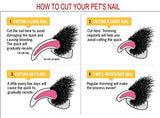 Pet Grooming Kit - Pet Nail Clippers Pet nail file Pet Slicker Brush Metal Pet Comb (Pack of 4)