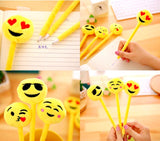 16 Novelty pens for kids cute plush Emoji ballpoint pen biro pen stationery gift for girls children