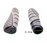 2 Pairs black anti slip soft rubber mountain bike handlebar grips