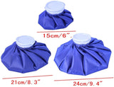 3 Sizes Large Medium Small Reusable ice Bag for Sports Injuries Watertight hot Water Bottle