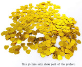 Confettis en plastique doré en forme de cœur d'amour, 5000 pièces, 1cm, pour table de dîner, accessoires de scrapbooking
