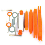 Ensemble d'outils de dépose de garniture de rembourrage automobile en plastique, Kit d'outils de dépose de garniture de panneau de voiture 12 pièces