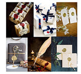 Wax Seal kit: Stamp + Sealing Wax Sticks + Tea Lights + Spoon + Gift Box, Retro Vintage Sealing Set