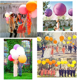 6 x Durchmesser 90 cm, bunter Latex-Riesen-Jumbo-Ballon für Hochzeit, Geburtstag, Party, Babyparty
