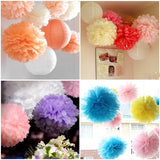 10x 10inch / 25cm, tissue  poms pompoms decorations  wedding Christmas party  (khaki / pale brown)