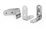 20 x Stainless Steel Brackets 40 x 40mm Right Angle Bracket Corner Brace Fastener with 80pcs Screws
