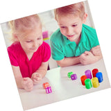 300 x Multicolor Plastic Transparent Counters 19mm + 20 x Spot Dice, Bingo Chips Markers Bingo Game