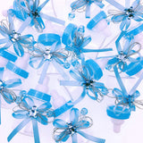 24 x blaue Babyflaschen-Babyparty-Geschenkboxen für Babyparty-Junge-Geburtstagsfeier