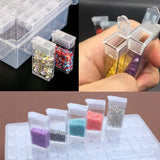Diamond Painting gems Storage Box case with 64 Individual compartments with lids sea Beads Organiser
