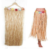 5 in 1 Hawaiian party fancy dress costume set hula skirt flower headband bracelet garland necklace