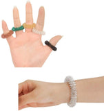 10 x Finger-Massagering + 2 x Handgelenk-Massageringe, Akupressur-Massageringe-Set für Jugendliche