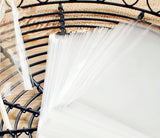 200 Clear rectangle sweet bags with ties cellophane party treat bags for sweets snacks confetti
