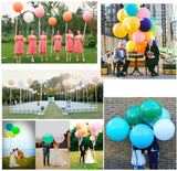 6 x diamètre 36 "90 cm ballon géant géant en latex coloré pour mariage fête d'anniversaire baby shower