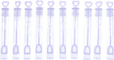 60 x White Wedding Wand Heart Tube Bubble Party Favour Table Decorations for Wedding Birthday