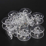 50 x Transparent Plastic sewing machine bobbins spools Brother Janome Singer Elna Babylock Kenmore