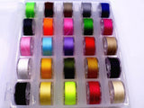 25 pcs High Quality Sewing Thread bobbins with Storage Box for Brother Janome Singer Elna Babylock