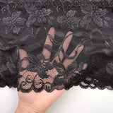 3 Farben Weiß Beige Schwarz Extra Große Größe XL Elastischer trägerloser Bandeau-BH aus Spitze für Damen