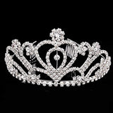 Bridal wedding princess prom crystal crown rhinestone for children and adult, aluminum alloy metal